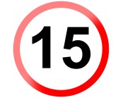15mph Rigid Material Sign